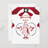 Oki Dokie Santa! Feiertagspostkarte (Vorne/Hinten)