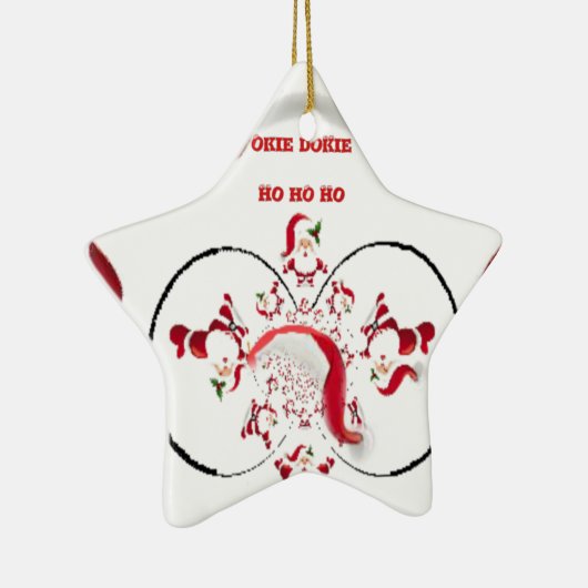 Oki Dokie Santa! Keramikornament (Rechts)