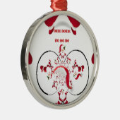 Oki Dokie Santa! Ornament Aus Metall (Rechts)