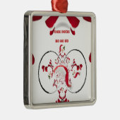 Oki Dokie Santa! Ornament Aus Metall (Rechts)