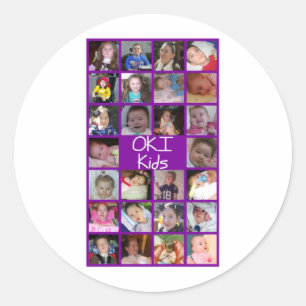 OKI-Kinder 2010 Runder Aufkleber