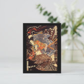 Oki no Jiro Hiroari Töten Monster Kuniyoshi Fine Postkarte (Stehend Vorderseite)