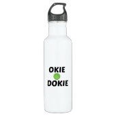 OKIE DOKIE EDELSTAHLFLASCHE (Vorderseite)