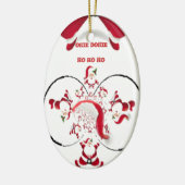 Okie Dokie Hospho Weihnachtsfest Keramikornament (Links)