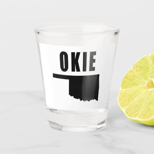 OKIE Oklahoma Schnapsglas (Vorderseite)