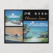 Okinawa Beach Postkarte (Vorderseite)