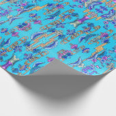 Okinawa Bingata Design Geschenkpapier (Ecke)