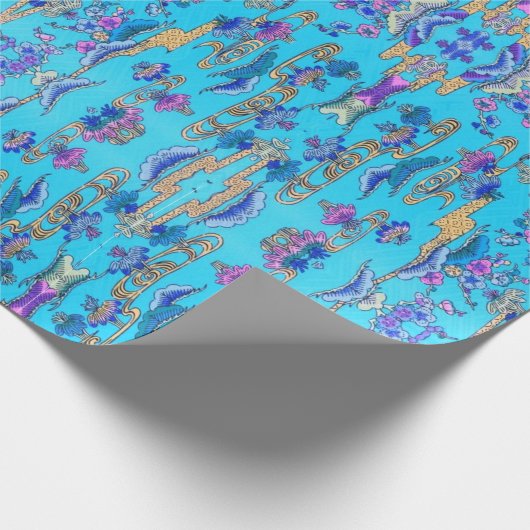 Okinawa Bingata Design Geschenkpapier (Ecke)