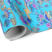 Okinawa Bingata Design Geschenkpapier (Rolleneckpunkt)