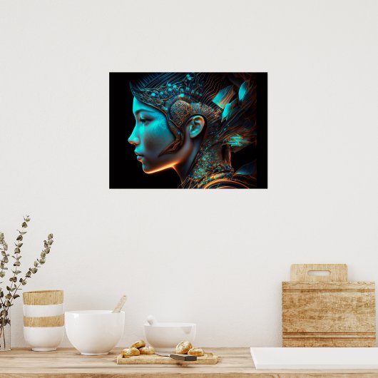 Okinawa Biocyberpunk Poster (Küche)