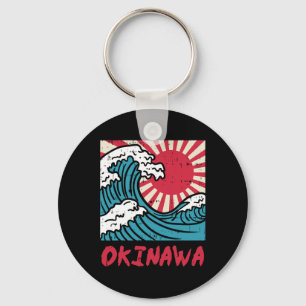 Okinawa Great Wave Kanigawa Japan Japanese Martial Schlüsselanhänger