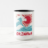 Okinawa Great Wave Kanigawa Japan Japanese Martial Tasse (Zentrum)