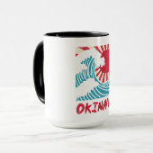 Okinawa Great Wave Kanigawa Japan Japanese Martial Tasse (Vorderseite Links)