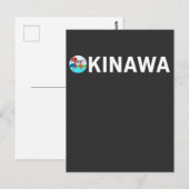 Okinawa Japan Art Japanisch Kirschblossom Postkarte (Vorne/Hinten)