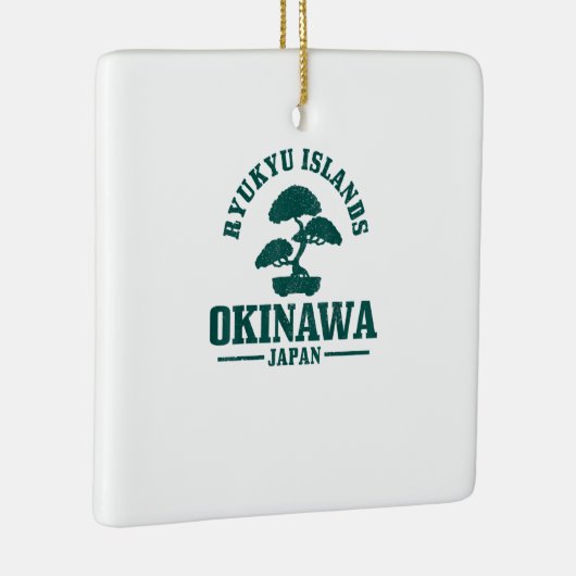 Okinawa Japan Bonsai Japanese Ryukyu Islands Gift Keramikornament (Rechts)