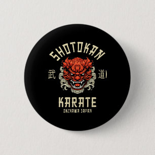Okinawa Japan Dojo Shotokan Karate Button