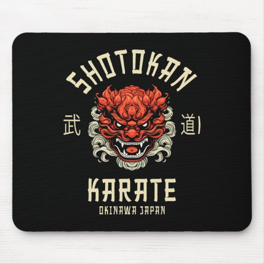 Okinawa Japan Dojo Shotokan Karate Mousepad (Vorne)