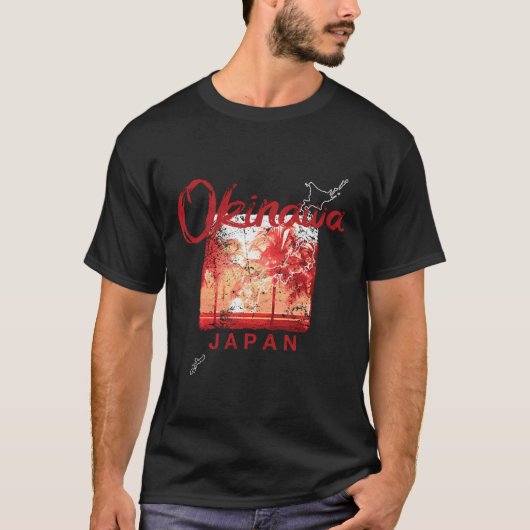 Okinawa Japan Japanischer Retro Vintage Travel T-Shirt (Vorderseite)