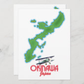 Okinawa Japan Reisekarte (Vorne/Hinten)