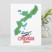 Okinawa Japan Reisekarte (Stehend Vorderseite)