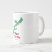 Okinawa Japan Reisekarte Jumbo-Tasse (Vorderseite Rechts)