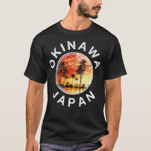 Okinawa Japan Vintag Retro Sunset T-Shirt