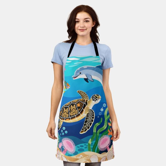 Okinawa-Leben Schürze (Getragen)