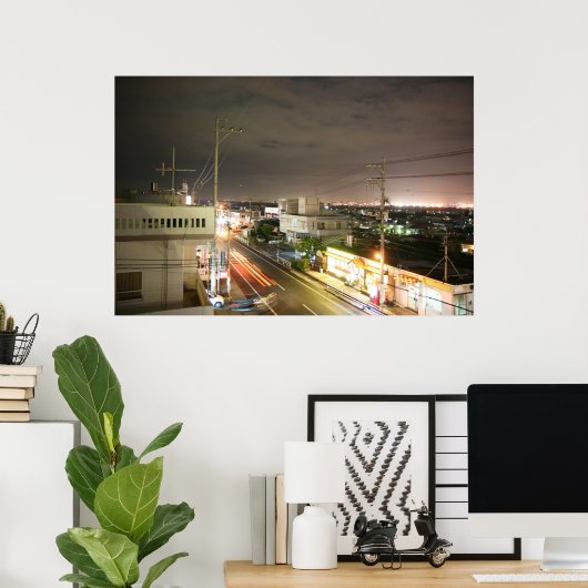 Okinawa Lights Poster (Heimbüro)