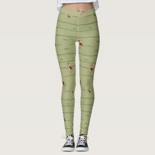 Okinawa Rail Bird Nahtloses Muster - Elegante Wild Leggings