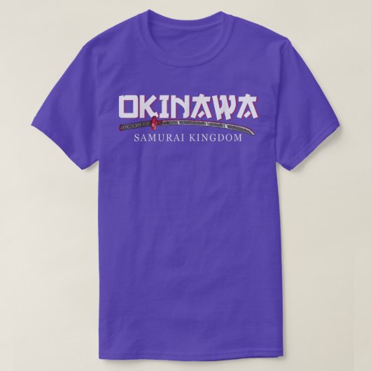 Okinawa Samurai Königreich Japan Kultur Kanji T-Shirt (Design vorne)
