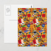 Okinawa Thema uchina Illustration Postcard 沖 縄 Postkarte (Vorne/Hinten)