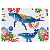 okinawan bingata Artmuster-Kunst giftbag Große Geschenktüte (Rückseite)