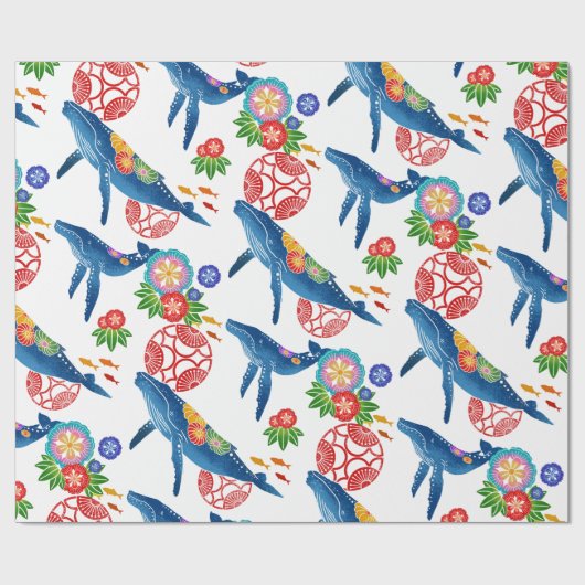 okinawan bingata Artmuster-Kunst-Packpapier Geschenkpapier (Flach)