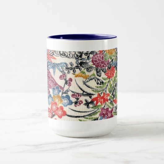 Okinawan Bingata Gewebe Tasse (Zentrum)