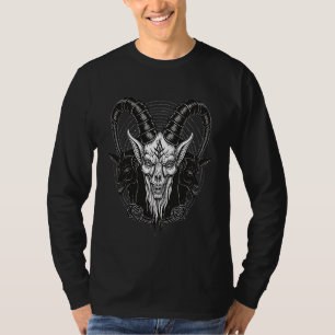 Okkult Satanischer Kopf Baphomet Böse T-Shirt