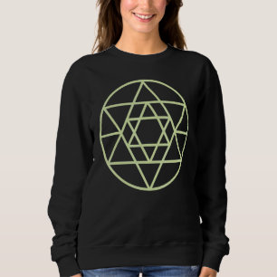 Okkulte Magie Heilige Geometrie Kreis Dreieck Hexa Sweatshirt