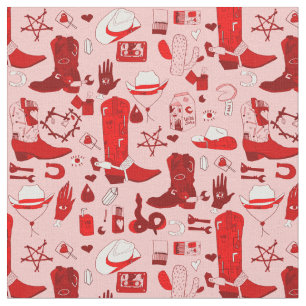 okkulter Cowboy Wicca-Cowgirl rosa Western Stoff