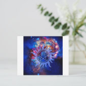 Okkulter Kosmos Postkarte (Stehend Vorderseite)