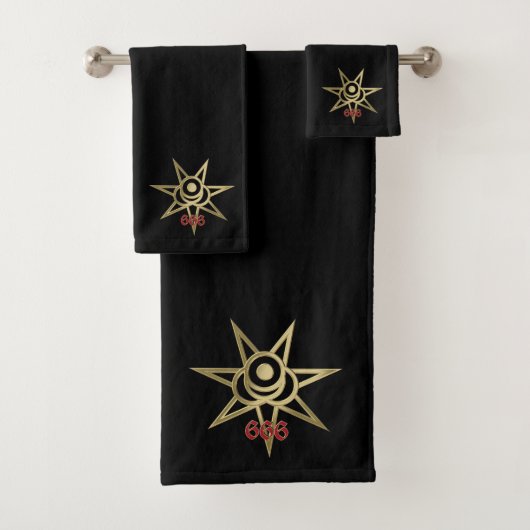 Okkulter Septagramm Badhandtuch Set (Insitu)