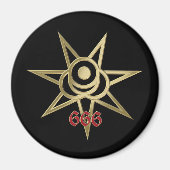 Okkulter Septagramm Magnet (Vorne)