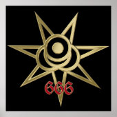 Okkulter Septagramm Poster (Vorne)