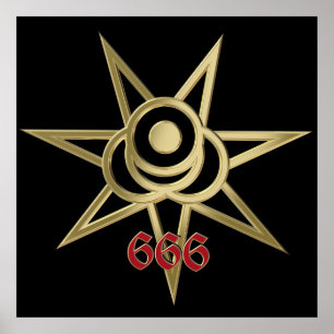 Okkulter Septagramm Poster