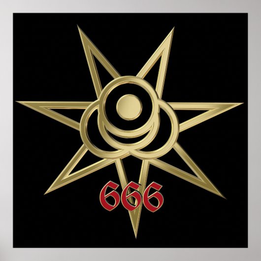 Okkulter Septagramm Poster (Vorne)