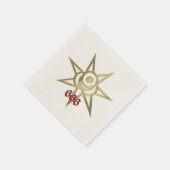 Okkulter Septagramm Serviette (Ecke)
