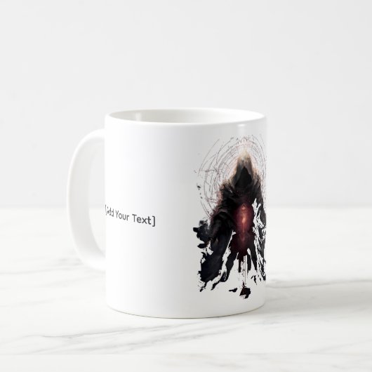 Okkultes Figur-Dunkle Kunst Kaffeetasse (Vorderseite Links)