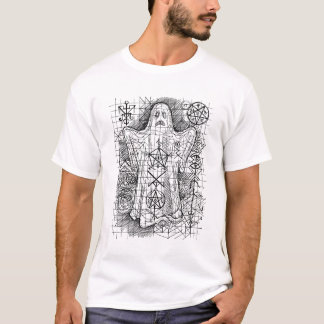 Okkultes Laken Gespenst Lustiges Vintage Halloween T-Shirt