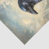 Okkultes Raben-Dekoupage Seidenpapier (Detail)