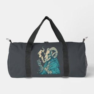 Okkultes rauchendes Widder-Schädel-Duffel-Tasche Duffle Bag