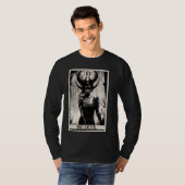 Okkultistische Dunkle Kunst Horror The Devil Tarot T-Shirt (Vorne ganz)