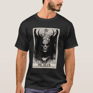 Okkultistischer dunkler Horror Die Teufelskarte de T-Shirt